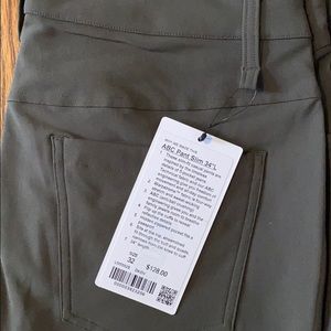 Lululemon ABC Pant - Slim 34"L